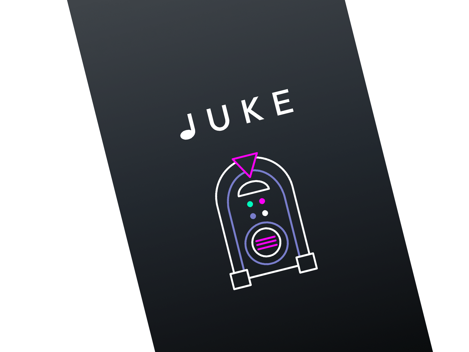 Jukebox Loading Screen dark mode loading screen neon splash screen ui ux