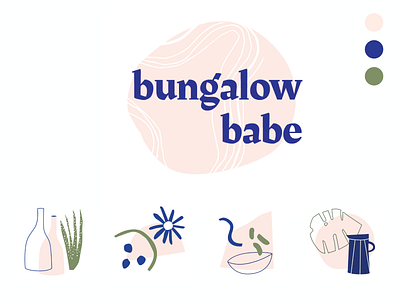 Bungalow Babe Logo & Branding branding branding design freelance logo