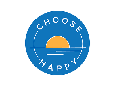 Choose Happy Logo branding graphicdesign illustration logos small business