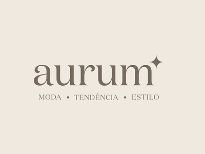 Aurum Logo branding brazilian logo logo design modal portugese retail smallbusiness
