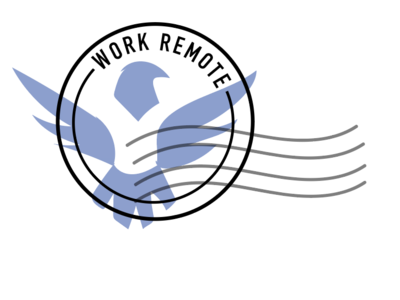 Work Remote Logo bird branding freedom illustration logo vector work remote