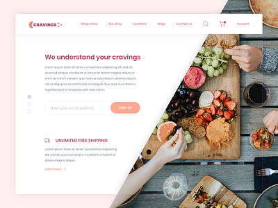 Landing Page #003 #DailyUI dailyui dailyui003 draftee food and beverage food app landing page landing page design ui ui template