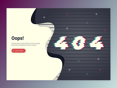 Error 404  #008 #DailyUI