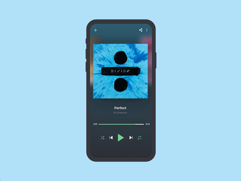 Music Player #009 #DailyUI