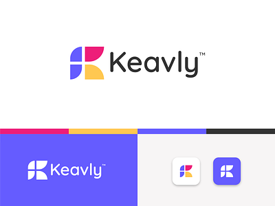 Keavly Logo Design abstract app application branding design graphic design icon kapplication kletter klogo letter logo modernlogo planlogo teamplan vector