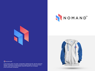 Nomand Logo Design branding clotheslogo design graphic design icon letter logo logodesign mockup nletter nlogo