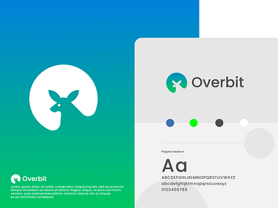 Overbit Logo Design app branding bunny bunnylogo design graphic design icon letter logo over rabbit rabbitlogo