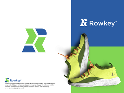 Rowkey Logo Design app branding brandingsport design graphic design icon identity letter logo logodesign logoinspiration logosport shoes shoeslogo sport