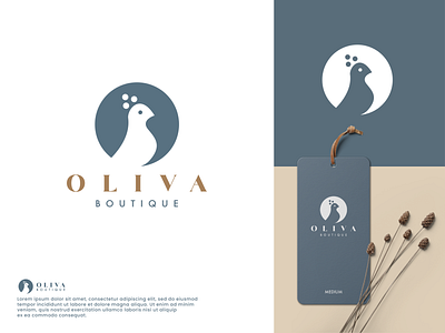 Oliva Logo Design app bird birdlogo boutique boutiquelogo branding design graphic design icon letter logo logoinspiration