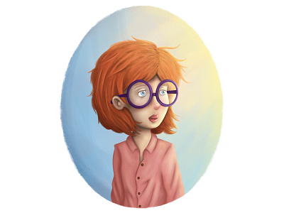 Girl Digital Illustration adobe photoshop color digital paint ginger girl illustration illustration illustrator art