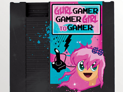 Gamer art fun gamer girl illustrator kawaii nintendo video game