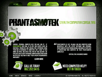 Website art computer fun green tech web website