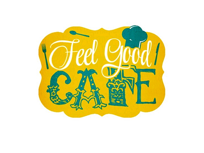 Feel Good Cafe cafe cool design font fun logo photoshop typography