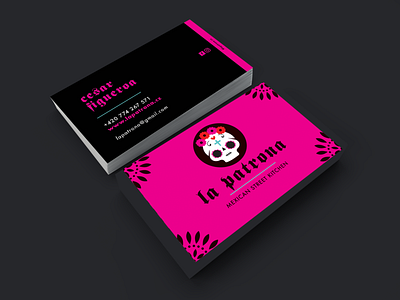 La Patrona - Business card branding characterdesign design illustration logo vector