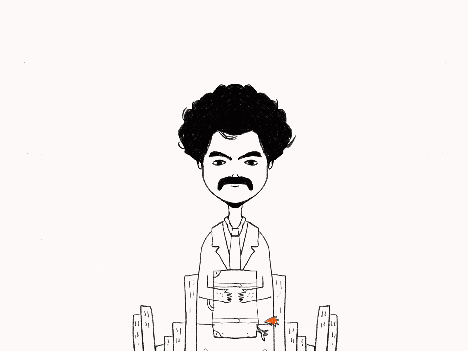 borat animation borat characterdesign illustration ink movie procreate sashabaroncohen