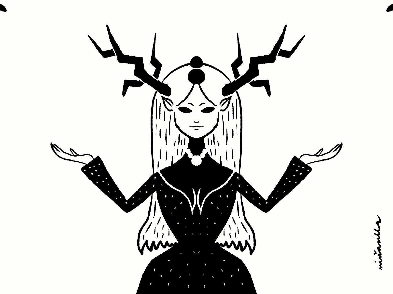 Deer black elf