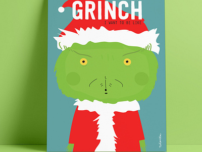 the GRINCH characterdesign contemporaryart design illustration vector