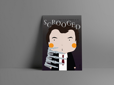 Little scrooged billmurray characterdesign design illustration illustrator movie spooky vector xmas