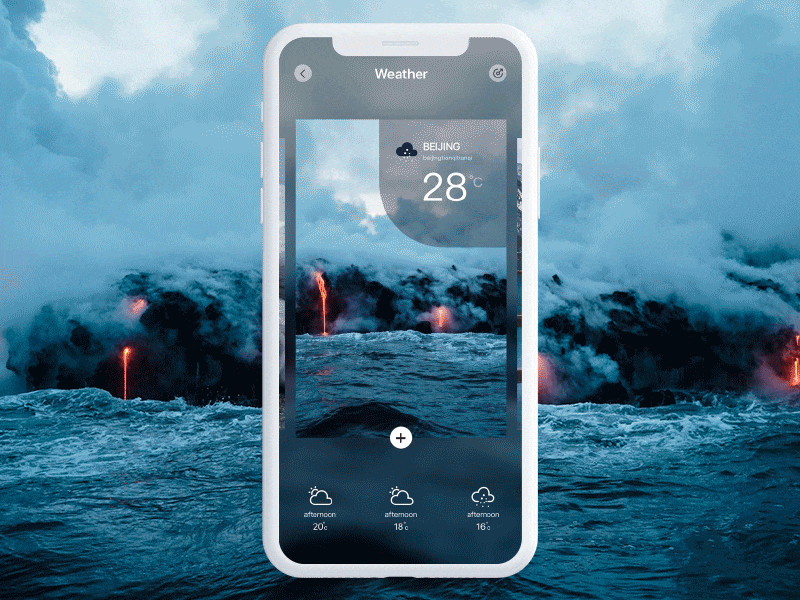 天气UI交互 ui ux 动画 图标 应用 设计