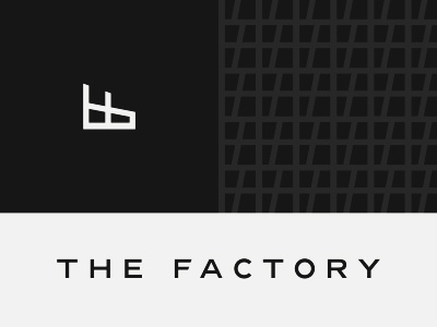 Unused logo factory icon logo mark pattern type