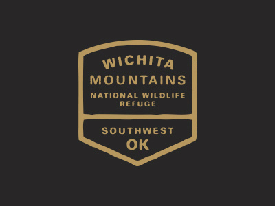 Wichita Mtns badge crest mountains oklahoma type wichita