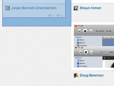 JBC bumps DB! clear css dribbble interface long name ui