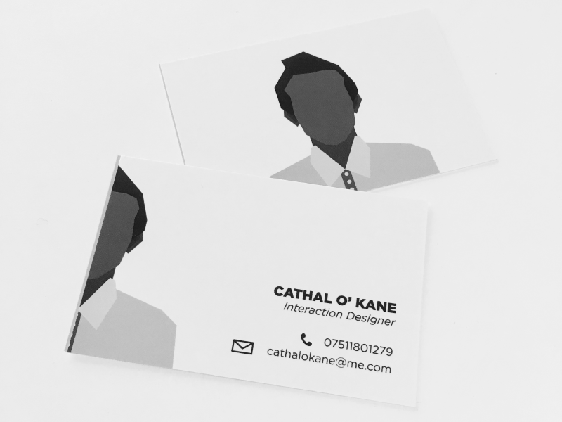 My Business Card simple cathalokaneinfo cathalokane cathal layout business cards
