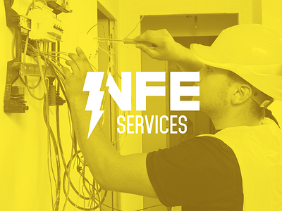 NFE Services - Logo Design cathal cathalokane cathalokaneinfo design electric electrician lightning logo nfe services