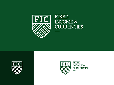 Fixed Income & Currencies - Logo Design bank cathal cathalokane citi coat arms currencies design fic fixed income logo shield