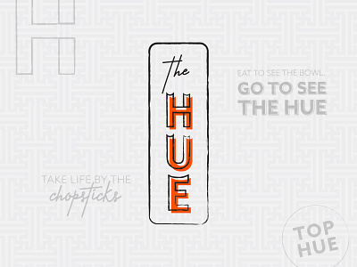 The Hue Logo branding design icon logo restaurant typography vietnamese