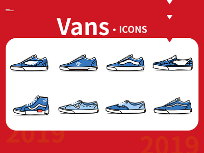 Vans shoes icons design footwear illustration run shoes simple ui vans
