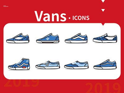 Vans shoes icons