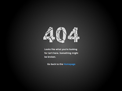 Daily Ui: Day 8 - 404 Page