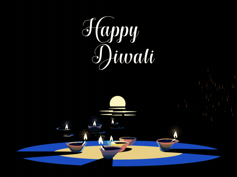 Happy Diwali 2d animation aftereffects design firecrackers fireworks happy happy diwali illustration motiongaurav