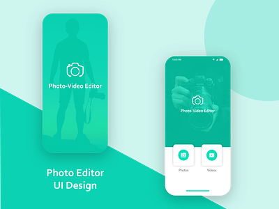Photo Editor app illustration mobile app design mobile ui ui ui ux uidesign