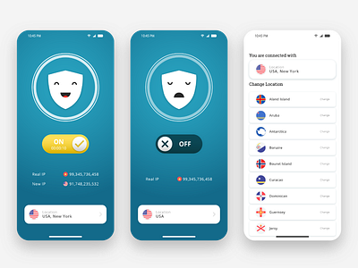 VPN Redesign app design illustration mobile app mobile app design mobile design mobile ui ui ui ux uidesign