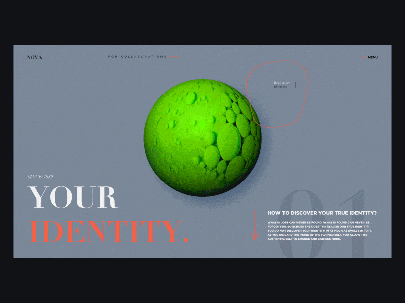 NOVA ae after effects aftereffects concept creative design design top web website website concept