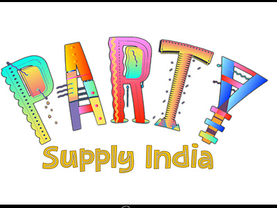 Party Supply India - Logo Design & URL available animation app art brand branding design flat graphic design icon icons identity illustration illustrator logo minimal typography vector web website
