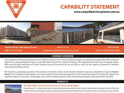 Capability Statement Sydney