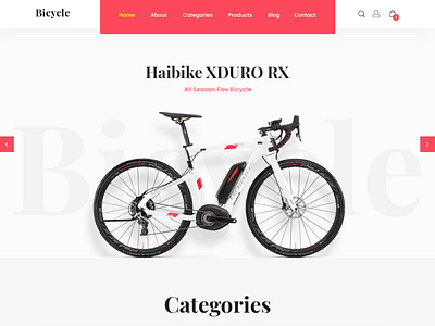 Bicycle Shop Website Template