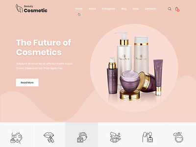SKT Cosmetics - Readymade Website for Beauty and Cosmetics Shop theme design website builder wordpress design wordpress development wordpress template wordpress theme