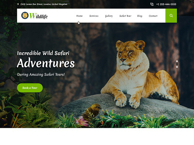 SKT Wildlife - Zoo & Safari Park Readymade Website design theme design website builder wordpress design wordpress development wordpress template wordpress theme