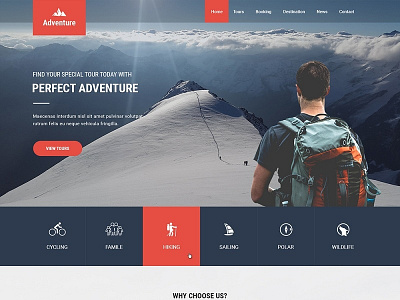 Adventure Readymade Website design theme design website builder wordpress design wordpress development wordpress template wordpress theme