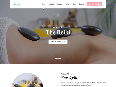 Healing Website Template