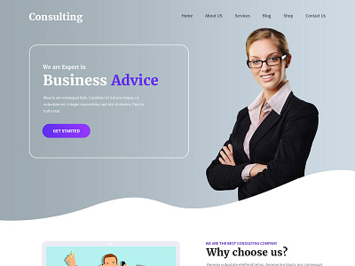 Consulting Responsive Website Template design theme design web website builder wordpress design wordpress development wordpress template wordpress theme