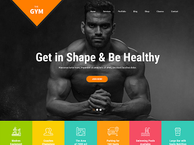 Gym Fitness Responsive Website Template