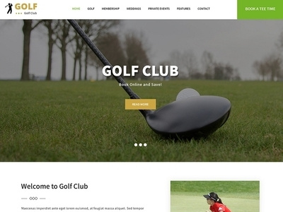 Design a Golf Club Website