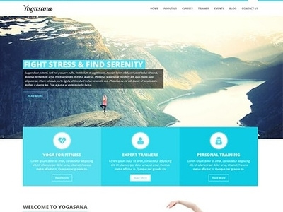 Yoga Website Design and Yoga Studio Website Design ux web design wordpress theme wordpress template wordpress development wordpress design website builder theme design