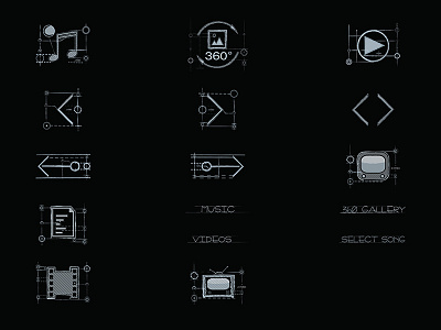 hand drawn icons experiment