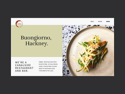 Ombra London adobe xd desktop food hospitality london minimal minimalistic restaurant ui web webdesign